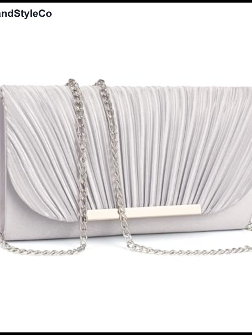Satin Envelope Clutch Evening Handbag 3-in-1 Crossbody Shoulder Bag